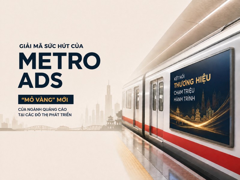 Giải Mã Sức Hút Của Metro Ads: "Mỏ Vàng" Mới Của Ngành Quảng Cáo Tại Các Đô Thị Phát Triển